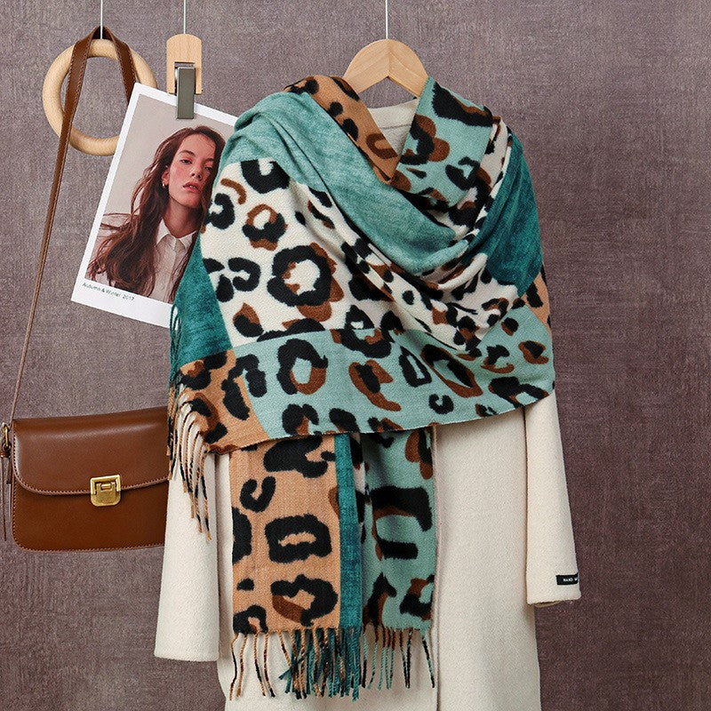 Solenya Printed Cashmere-Touch Scarf