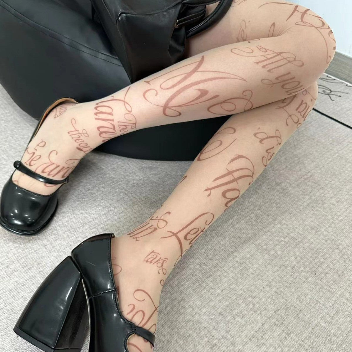 Aerie Alphabet Sheer Tights
