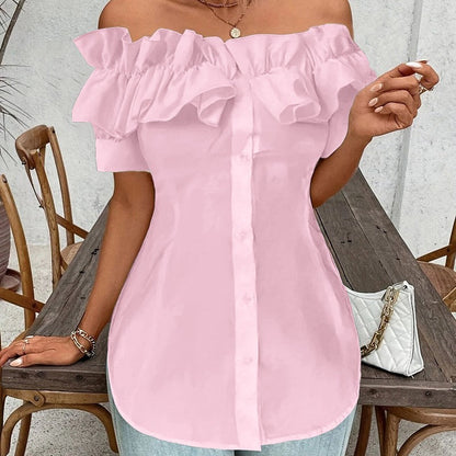 Amara Off-Shoulder Ruffle Blouse