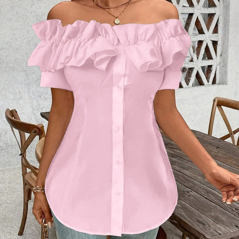 Amara Off-Shoulder Ruffle Blouse