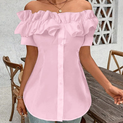 Amara Off-Shoulder Ruffle Blouse