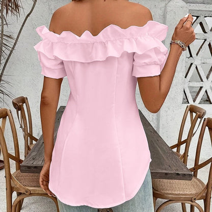 Amara Off-Shoulder Ruffle Blouse