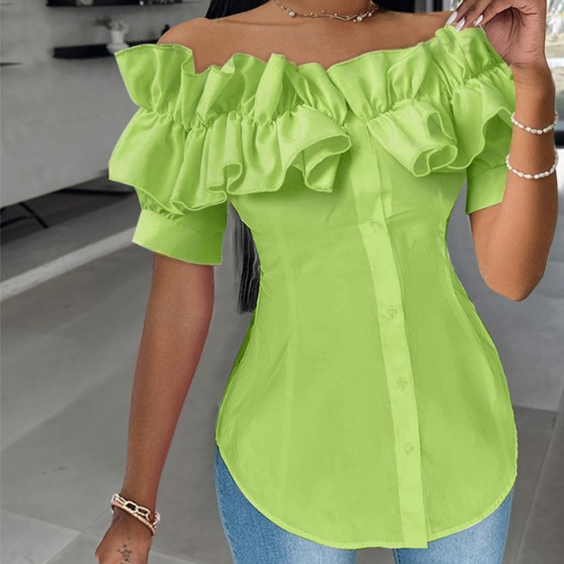 Amara Off-Shoulder Ruffle Blouse