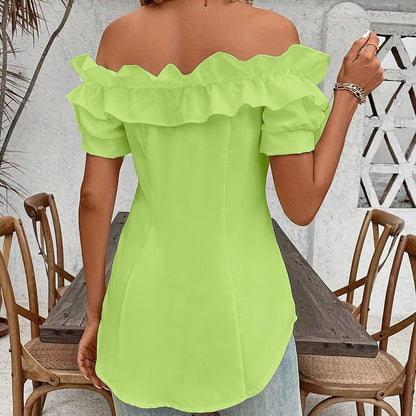 Amara Off-Shoulder Ruffle Blouse