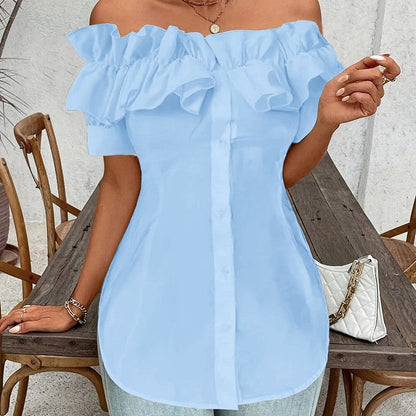 Amara Off-Shoulder Ruffle Blouse