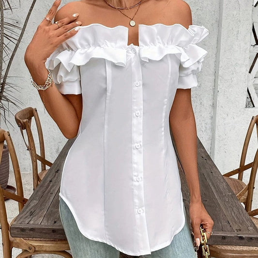 Amara Off-Shoulder Ruffle Blouse