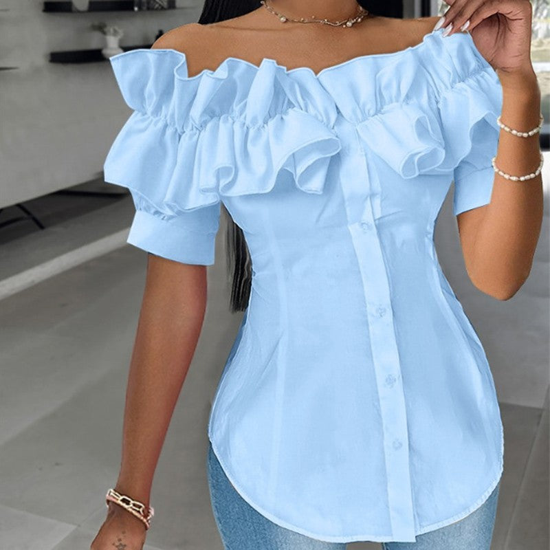 Amara Off-Shoulder Ruffle Blouse