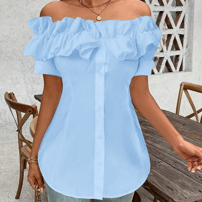 Amara Off-Shoulder Ruffle Blouse