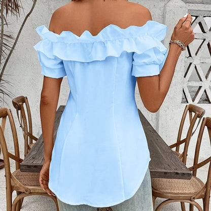 Amara Off-Shoulder Ruffle Blouse