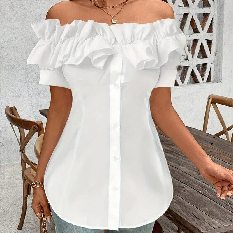 Amara Off-Shoulder Ruffle Blouse