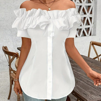 Amara Off-Shoulder Ruffle Blouse