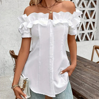 Amara Off-Shoulder Ruffle Blouse