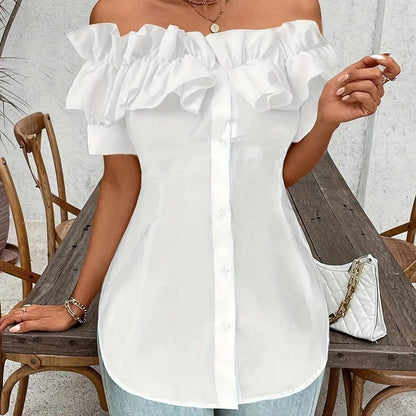 Amara Off-Shoulder Ruffle Blouse