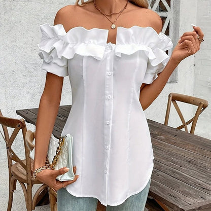 Amara Off-Shoulder Ruffle Blouse
