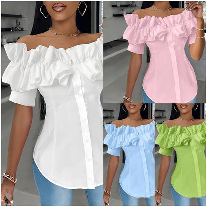 Amara Off-Shoulder Ruffle Blouse