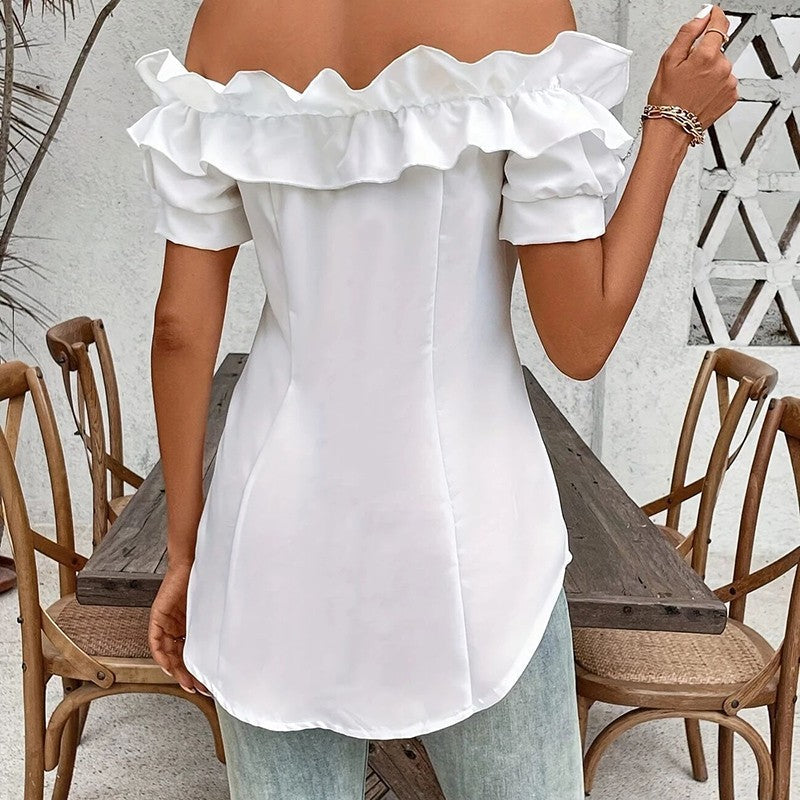 Amara Off-Shoulder Ruffle Blouse
