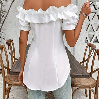 Amara Off-Shoulder Ruffle Blouse