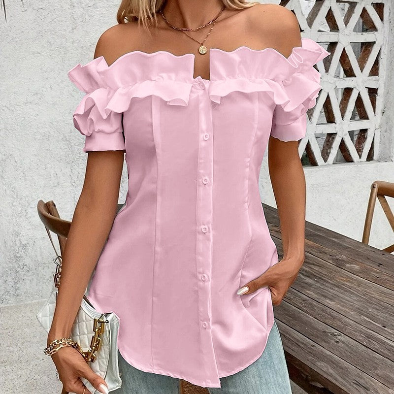 Amara Off-Shoulder Ruffle Blouse