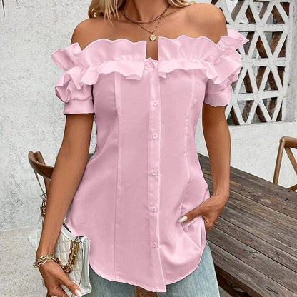 Amara Off-Shoulder Ruffle Blouse