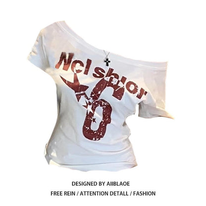 Solara One-Shoulder Print Crop Top